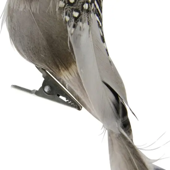 24" Brown & Gray Clip-On Bird Ornament {3}
