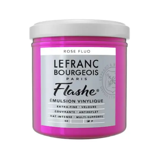 Lefranc & Bourgeois Flashe&reg; Matte Artist's Color, 125mL Fluorescent Red {1}