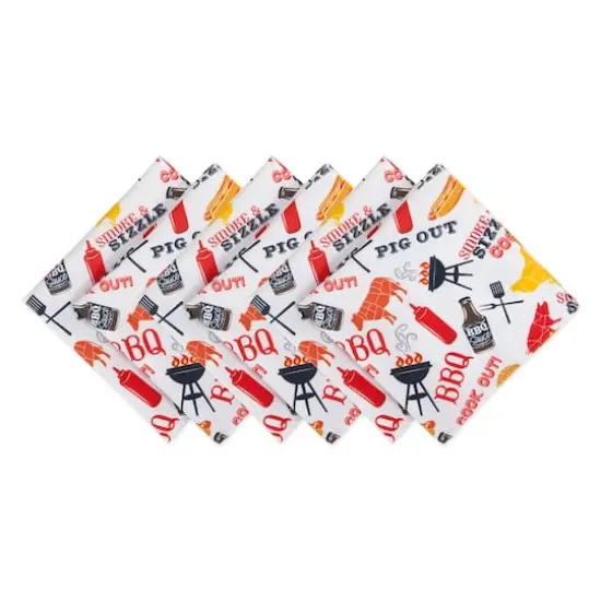 BBQ Fun Print Outdoor Napkin, 6ct. {1}
