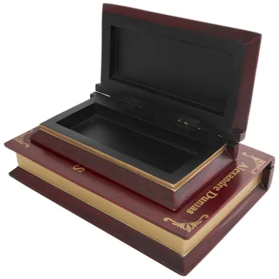 Red The Three Musketeers Storage Faux Book Box Set {7}