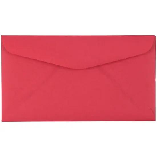 JAM Paper 3.625" x 6.5" Red Premium Commercial Envelopes, 50ct. {1}