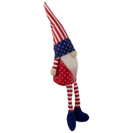 17.7" Sitting Patriotic Boy 4th of July Gnome {4}