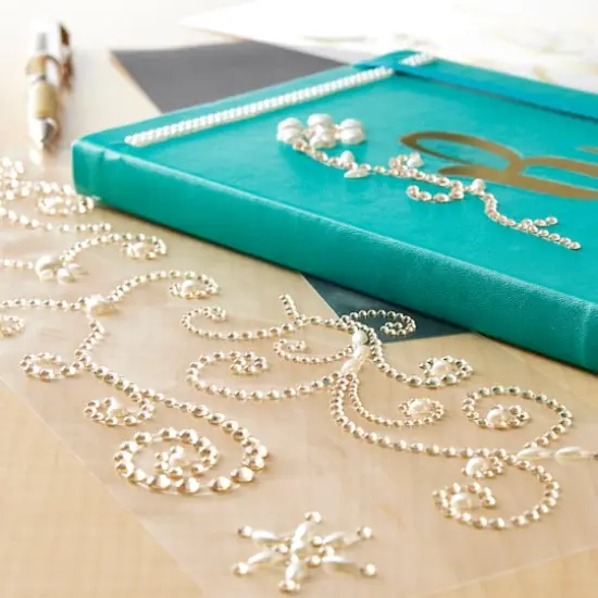 Gold Pearl Border Bling Stickers by Recollections&trade; {5}