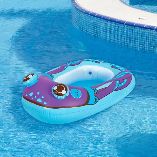 Pool Central 34" Purple Octopus Children's Inflatable Pool Boat Float {3}
