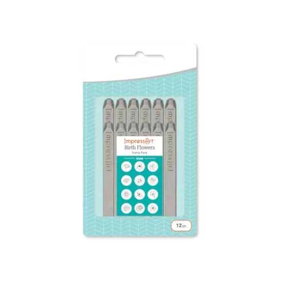 ImpressArt&reg; Birth Flowers Signature Stamp Pack, 4mm {1}
