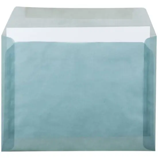JAM Paper 9" x 12" Booklet Vellum Envelopes, 25ct. Ocean Blue {5}