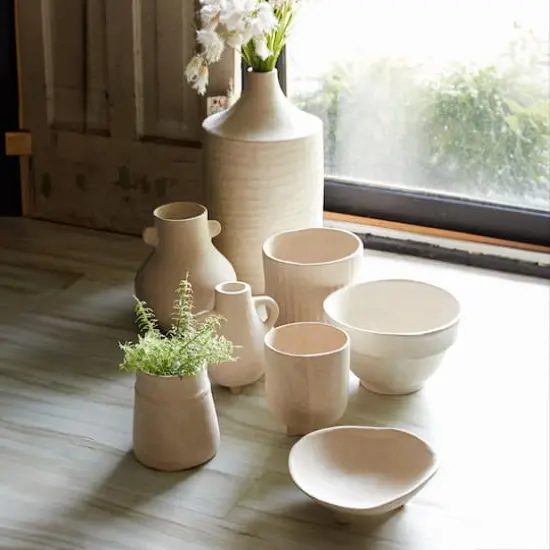 7" Recycled Paper Chalk Vase {4}