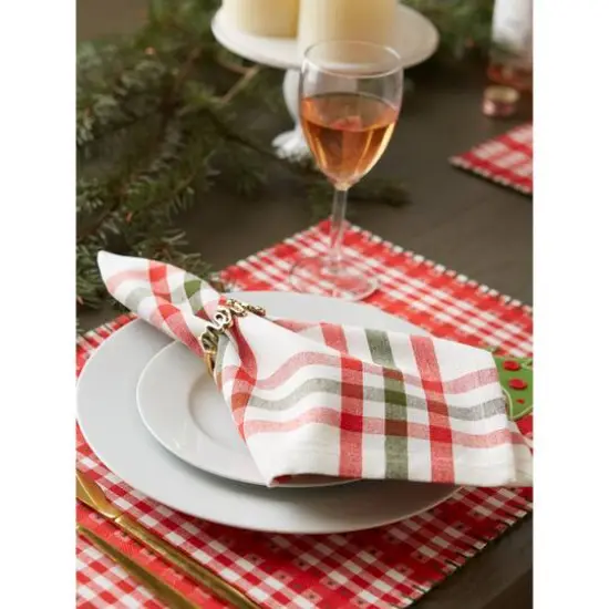 DII&reg; Kitchen & Tabletop Jolly Tree Collection Nutcracker Plaid Napkin Set, 6ct. {7}