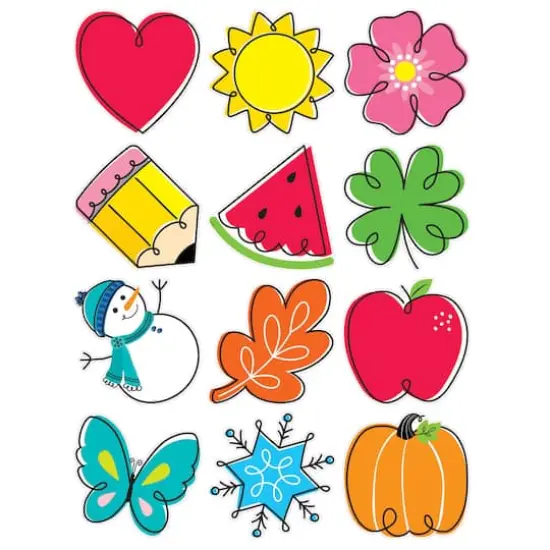 Creative Teaching Press&reg; Seasonal Accents 10" Designer Cut-Outs Set {3}