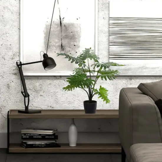 25" Artificial Potted Grand Philodendron Bush {3}