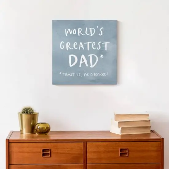 World's Greatest Dad Canvas Wall Art {5}