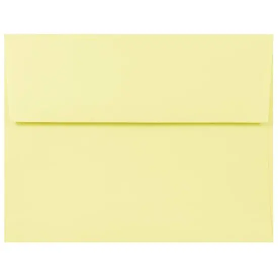 JAM Paper 7.5" x 7.5" Square Premium Invitation Envelopes, 25ct. Light Yellow {1}