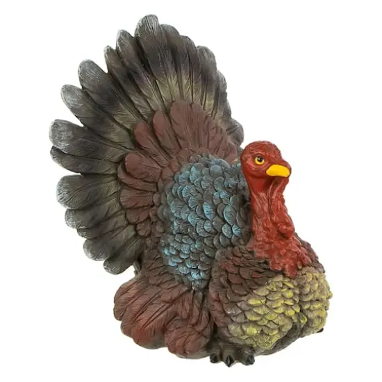10.5" Fall Harvest Turkey Tabletop Decoration {1}
