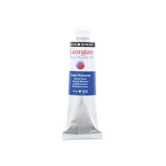 Daler-Rowney&reg; Georgian Water Mixable Oil Paint, 37mL 123 French Ultramarine {1}