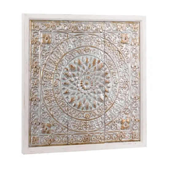 34" Brown Iron Rustic Wall D&eacute;cor {3}