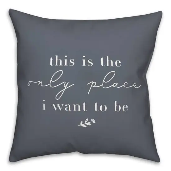 18" x 18" Only Place Versatile Throw Pillow Slate {1}