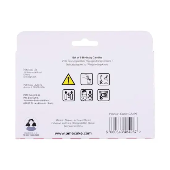 PME Party&reg; Party Food Birthday Candle Set {5}