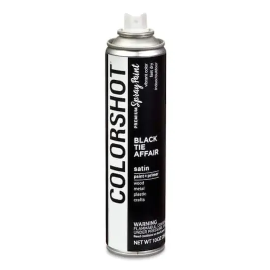 COLORSHOT&reg; Premium Satin Spray Paint Black Tie Affair {5}