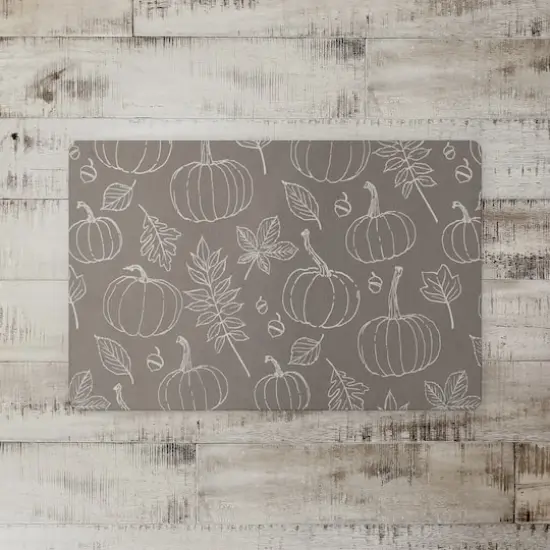 Gray Fall Pattern Floor Mat {3}