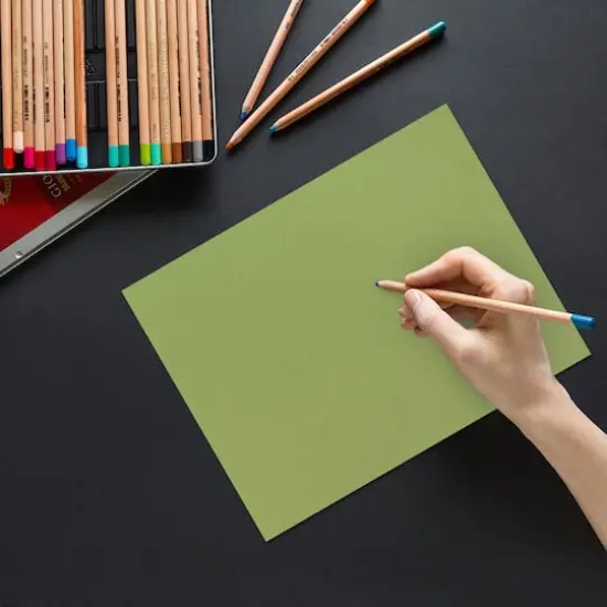 JAM Paper Matte 8.5'' x 11'' 28lb. Paper, 50 Sheets Olive Green {4}