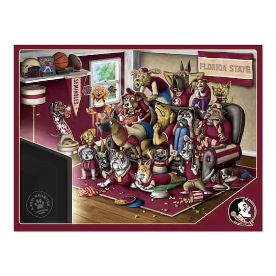 College Football Purebred Fans A Real Nailbiter 500 Piece Puzzle Florida State Seminoles {5}