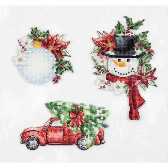 Luca-S Christmas Toys Plastic Canvas Counted Cross Stitch Kit {1}