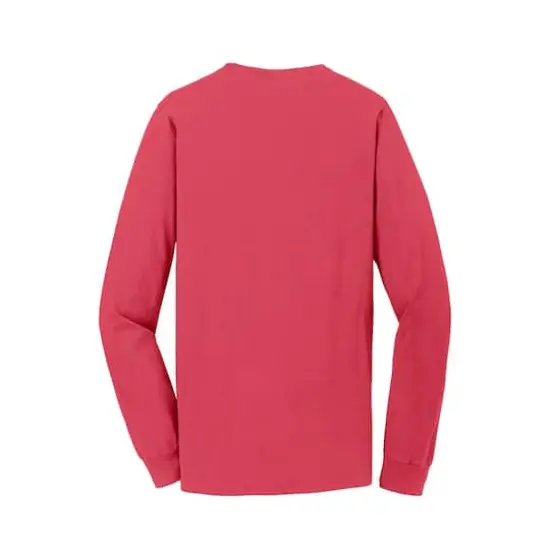 Port & Company® Beach Wash® Colors Garment-Dyed Long Sleeve Tee Poppy {5}