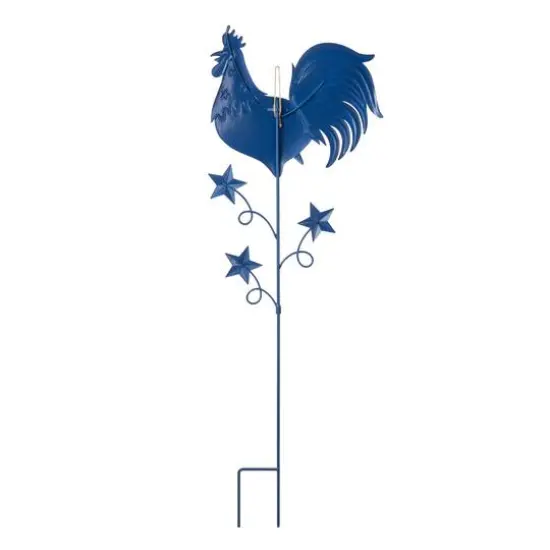 Glitzhome&reg; 35.7" Patriotic Rooster Yard Stake {8}