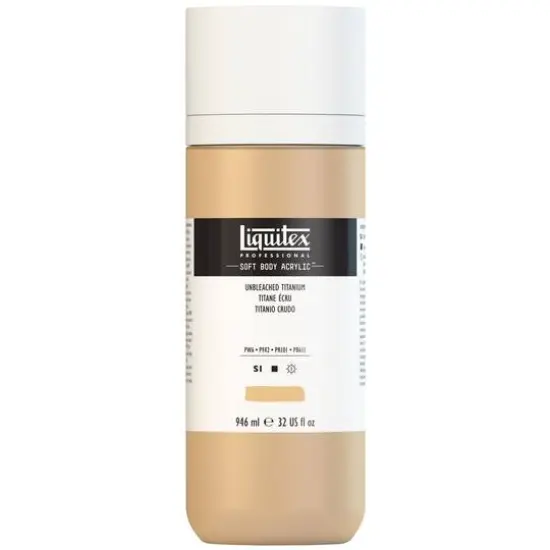 Liquitex&reg; Professional Soft Body Acrylic&trade; Paint Bottle, 32oz.Unbleached Titanium {9}