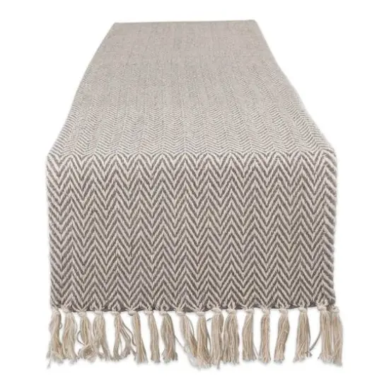 DII&reg; 72" Chevron Handloom Table Runner Aqua {2}
