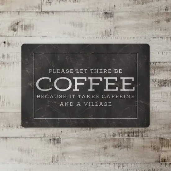 18" x 27" Coffee Caffeine Village Floor Mat {3}