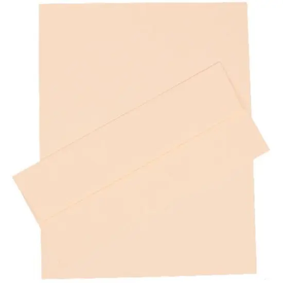 JAM Paper #10 Strathmore Business Stationery Set, 100ct. Ivory Laid {2}