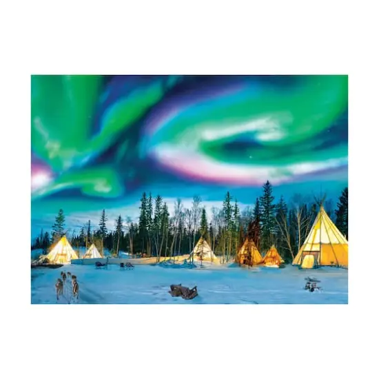 Northern Lights Yellowknife 1,000 Piece Jigsaw Puzzle {3}