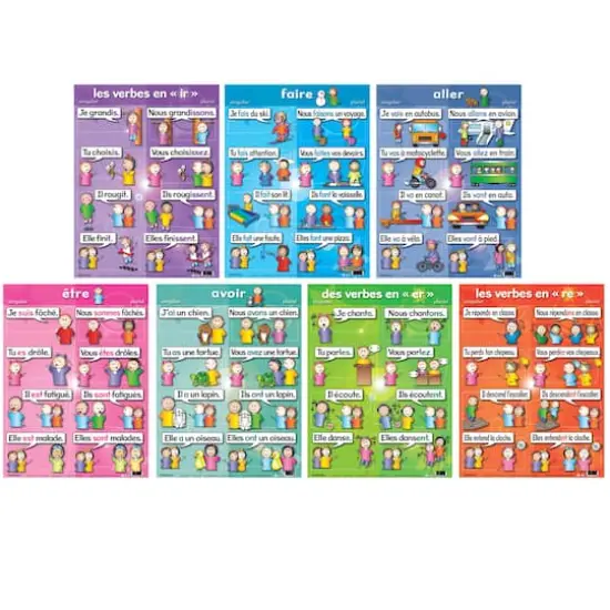 Poster Pals&reg; French Verb Posters, 7ct. {1}