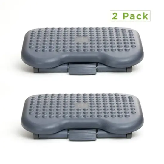 Mind Reader Black Adjustable Ergonomic Foot Rest, 2ct. {5}