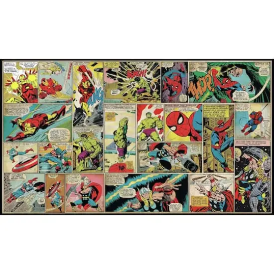 RoomMates Marvel Classic Comic Panel Spray & Stick Wall Mural {1}