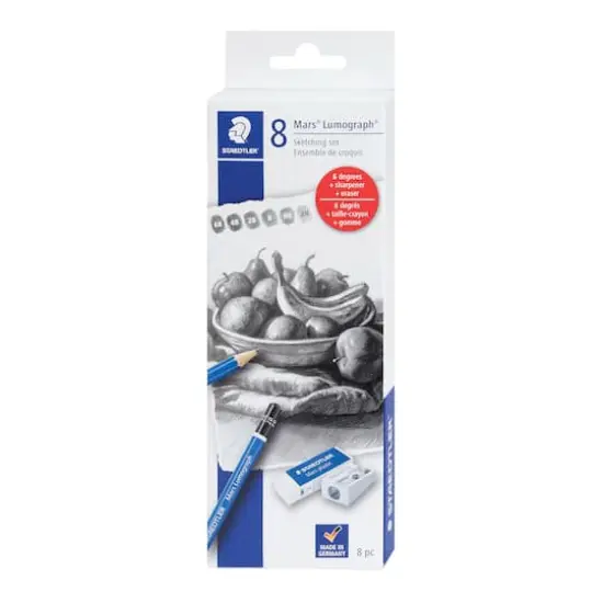STAEDTLER&reg; Mars&reg; Lumograph&reg; 8 Piece Sketching Set {1}
