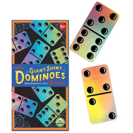 eeBoo Giant Shiny Holographic Foil Dominoes {6}