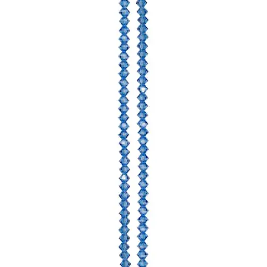 Preciosa Glass Crystal Bicone Beads, 4mm by Bead Landing&trade; Sapphire {4}