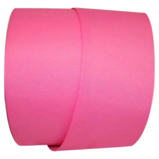 JAM Paper 3" Grosgrain Texture Wired Ribbon Hot Pink {1}