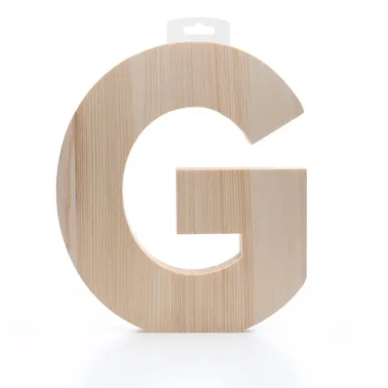 Hampton Art&trade; 8" Chunky Wood Letter G {1}