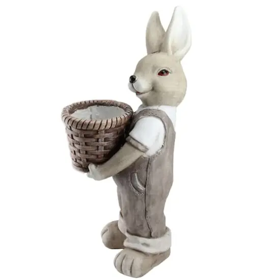 1.5ft. Neutral Tones Easter Boy Rabbit Indoor & Outdoor Garden Planter {3}