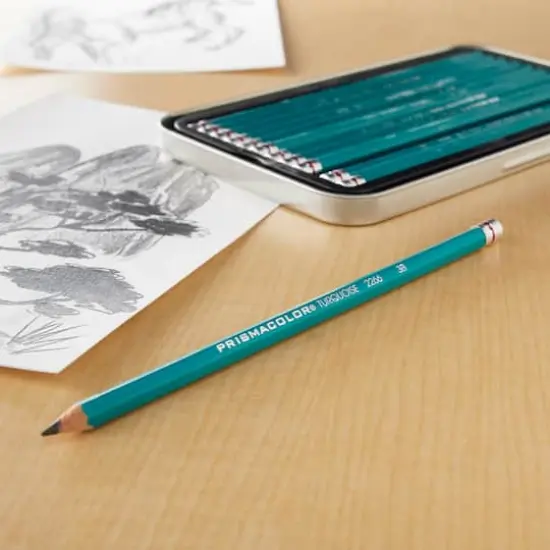 Prismacolor&reg; Premier&reg; Turquoise Medium Graphite Pencil Set {3}