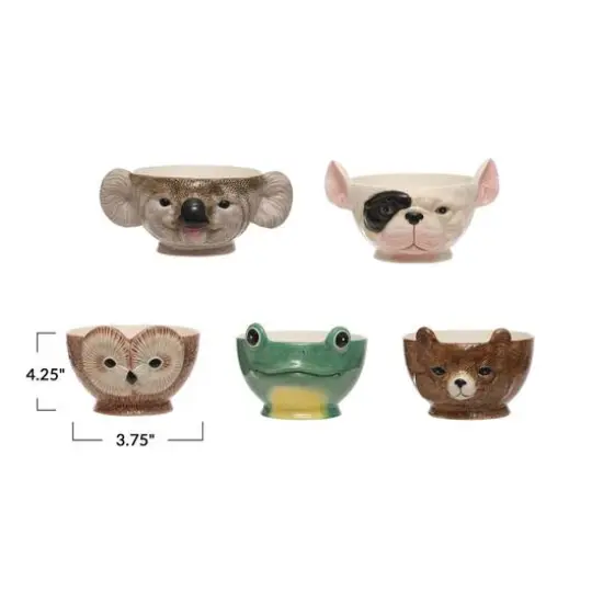 Hello Honey&reg; 4" Animal Shaped Bowl Set {5}