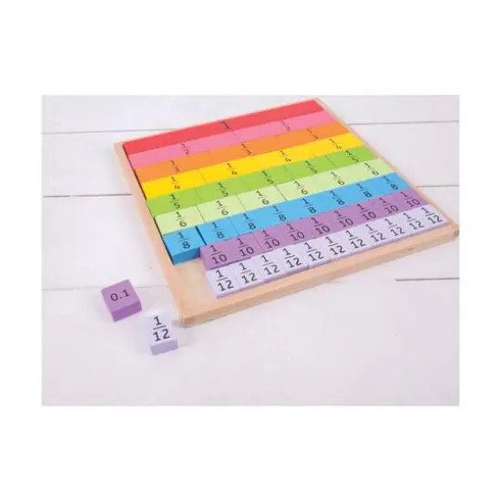 Bigjigs&reg; Wooden Fractions Tray {5}