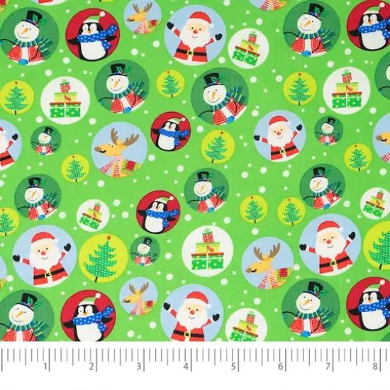 SINGER Christmas Snowglobe Cotton Fabric Fat Quarter Bundle {4}