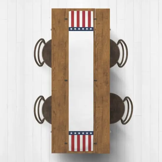 90" Stars & Stripes Poly Twill Runner {4}