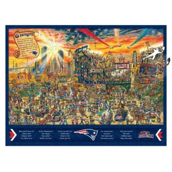 Joe Journeyman NFL Wooden Puzzle New England Patriots {1}
