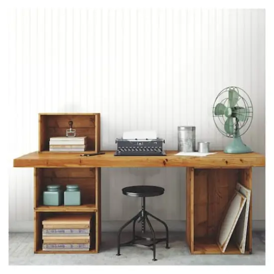 RoomMates Beadboard Peel & Stick Wallpaper White {5}