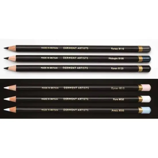 Derwent&reg; Artists Black & White 6 Pencil Tin Set {4}